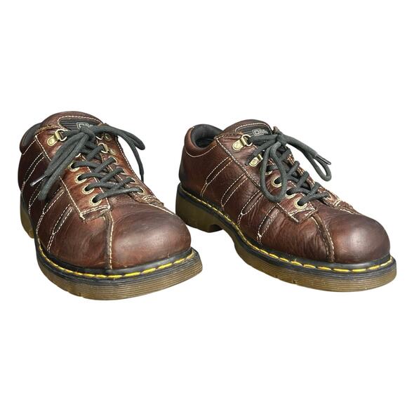 Vintage Dr Marten’s Men’s Brown Leather Lace Up Oxfords Size US 11 - Picture 5 of 10